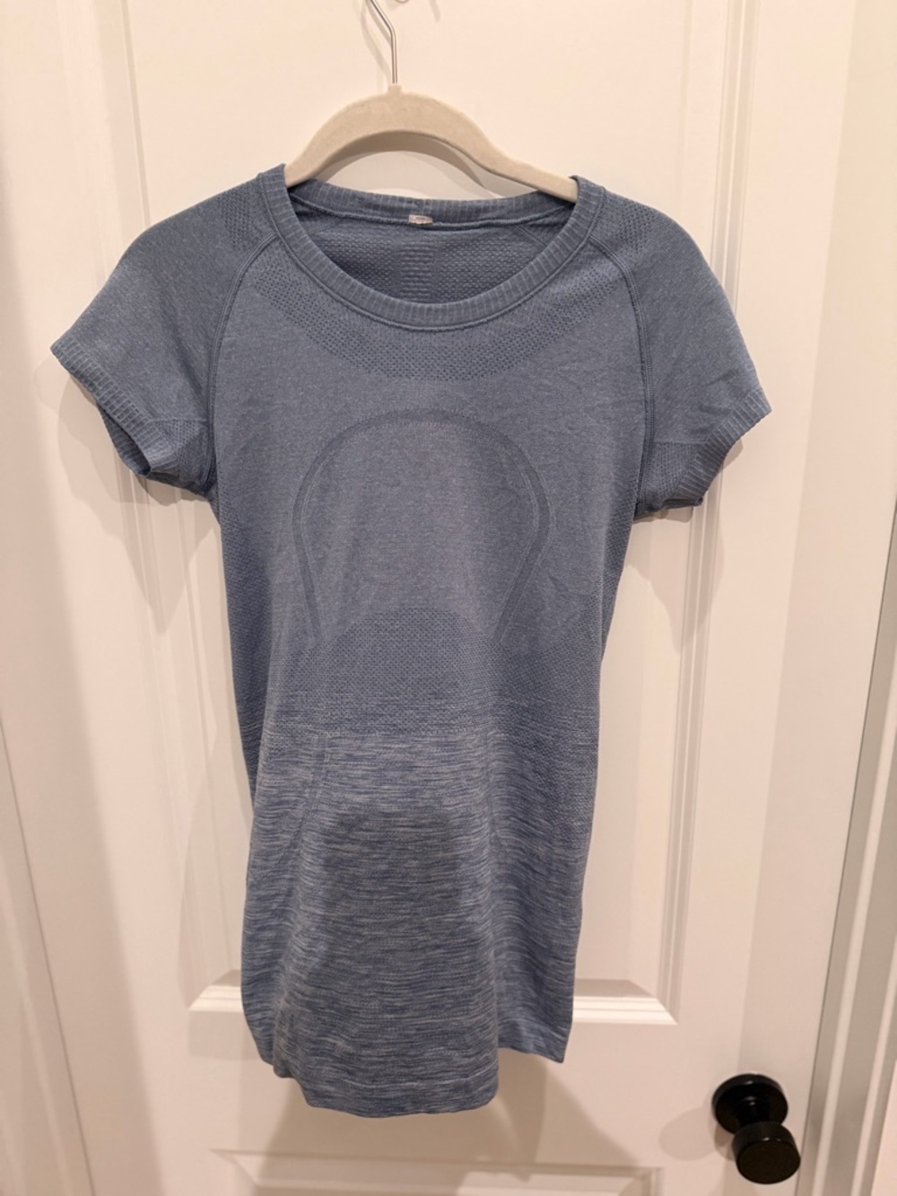 lululemon athletica Short Sleeve Seamless Top in Dusty Blue - Picture 2 of 5